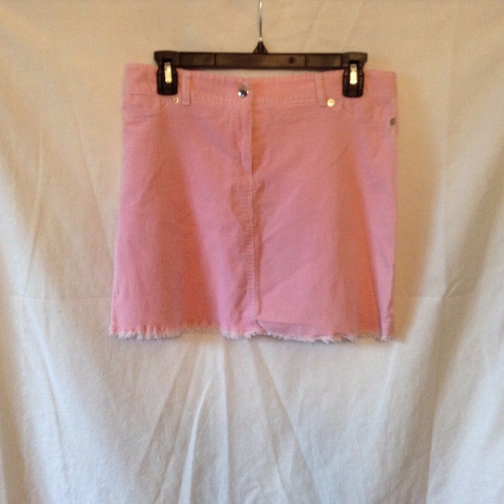 Y Generations Womens. Sz L Pink Corduroy Skirt rou